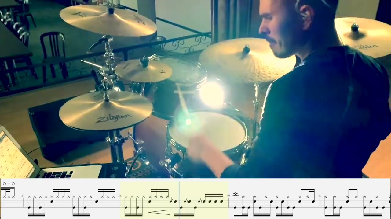 Somewhere I Belong - Linkin Park -  Drum Cover + live score DIFFICULTY 3/5