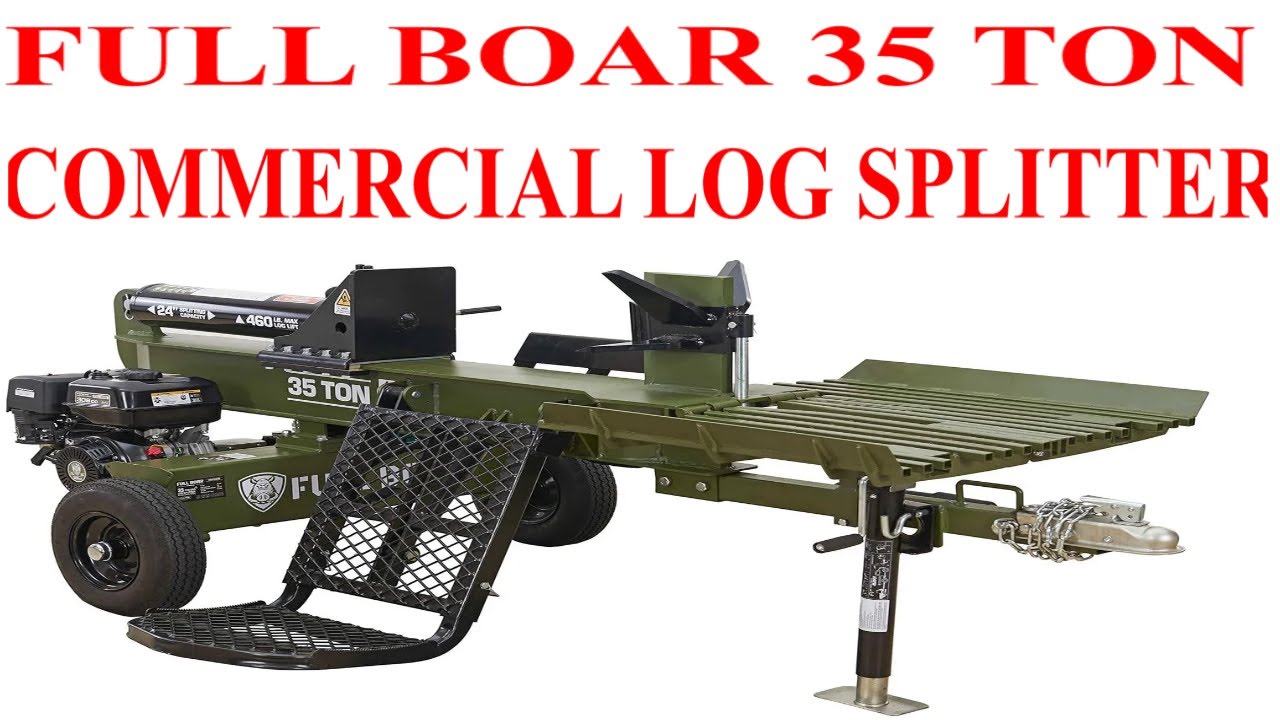 Первый запуск дровокола Full Boar 35 тонн и где его купить