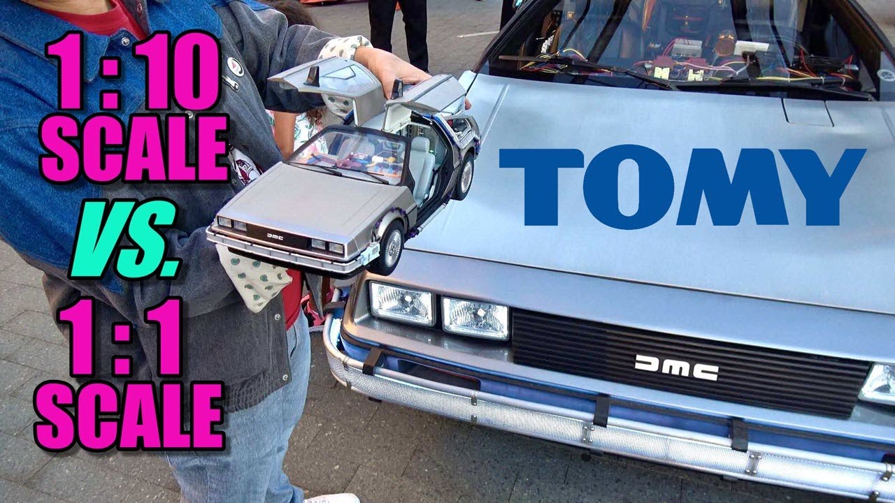 Did TOMY nail it? | Direct comparison to actual 1:1 scale DeLorean Time Machine