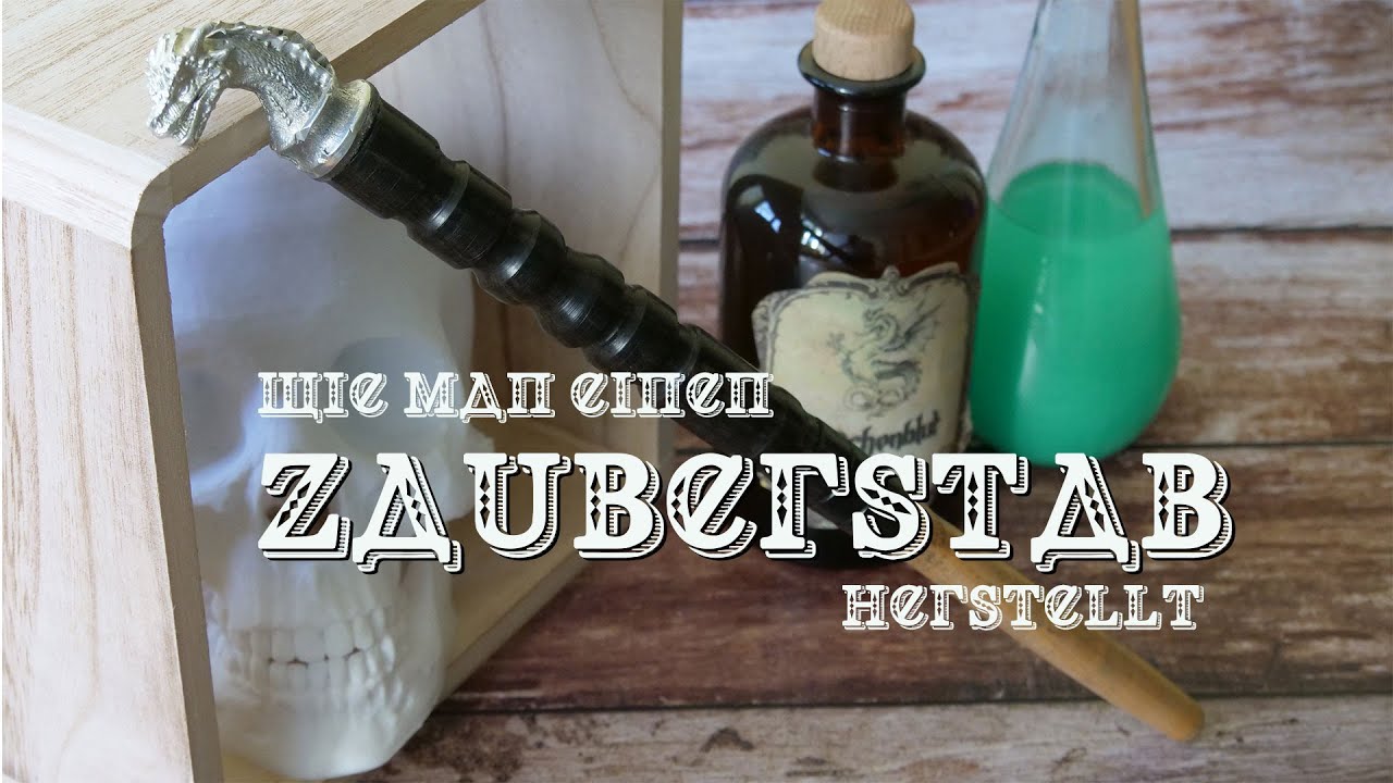 Drechseln eines Zauberstabes