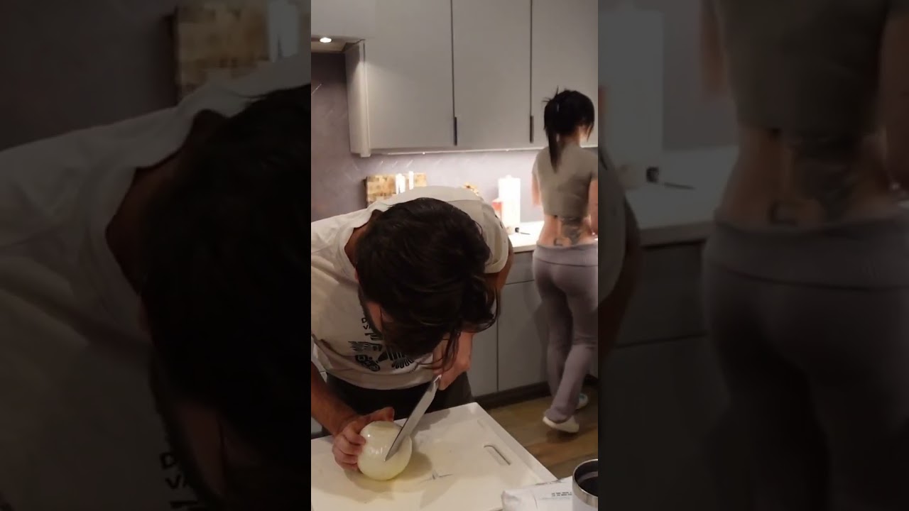 Cyr shows off his knife skills