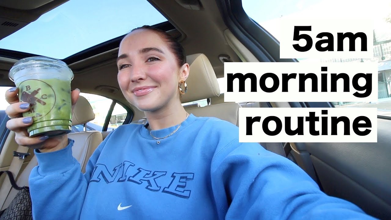 5AM COLLEGE MORNING ROUTINE | healthy and productive morning routine | Kenzie Elizabeth