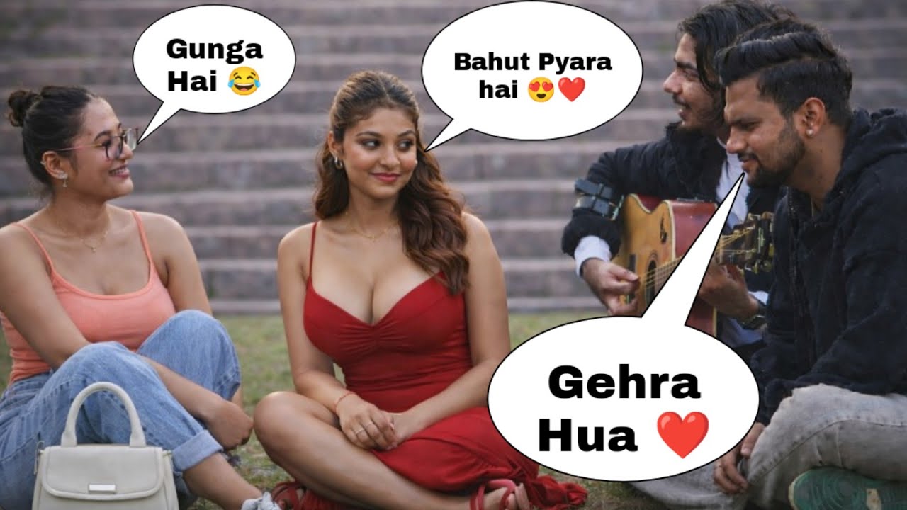 Gunga ( गूंगा ) Singing Prank On Cute Girls Amazing Bollywood Dhurandhar Song by iklakh sainy 