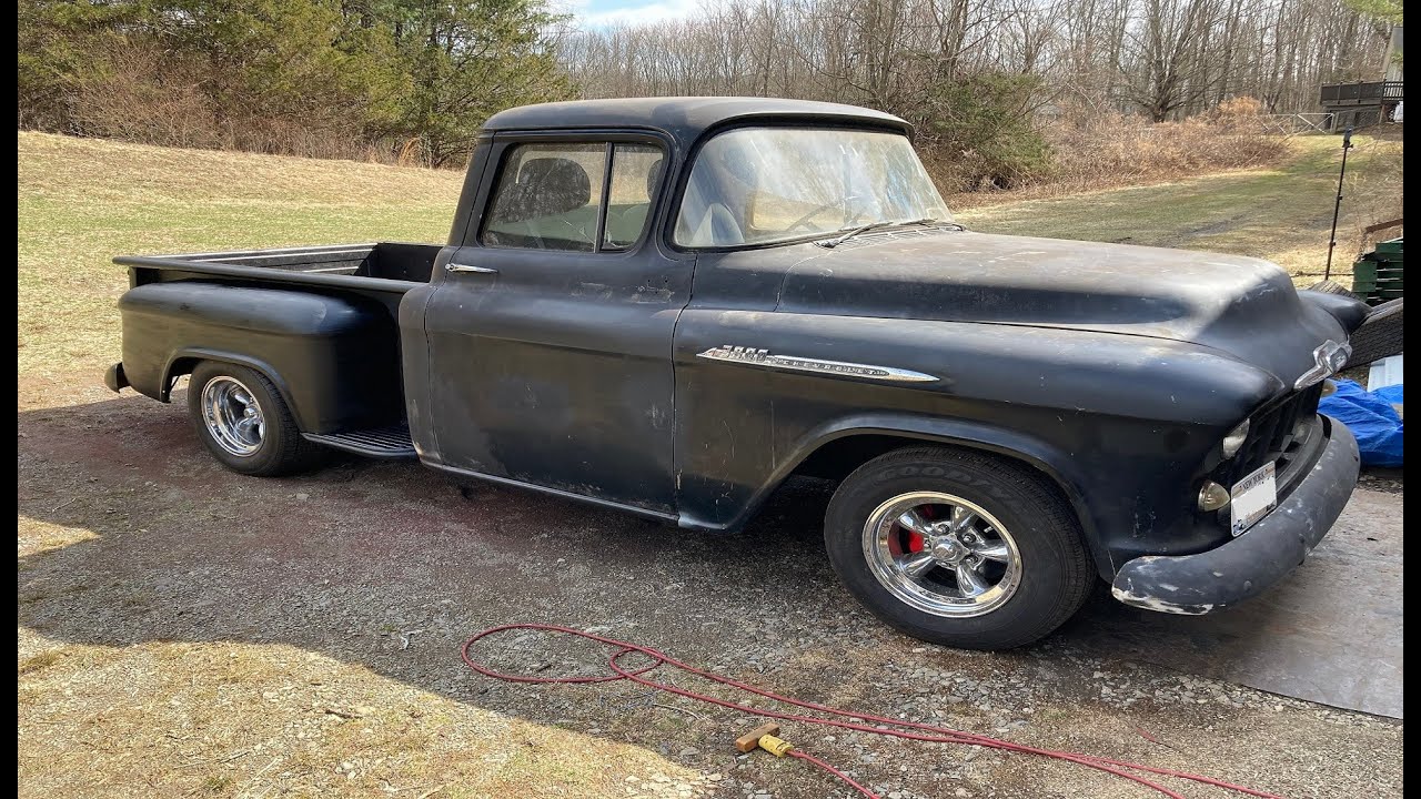 First drive today? Still more finishing details on the $5000 budget 1956 Chevy pickup.
