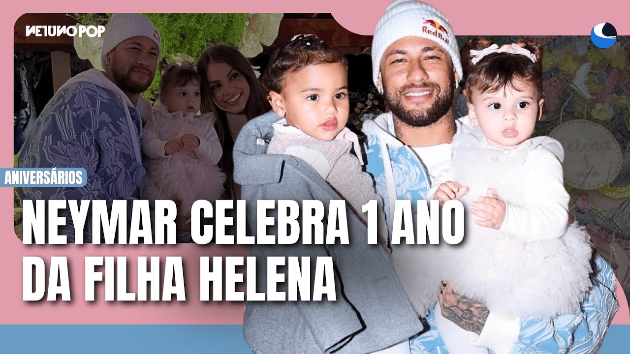 Neymar celebra 1 ano da filha Helena com festa florida em Jundiaí | Bruna Biancardi marca presença