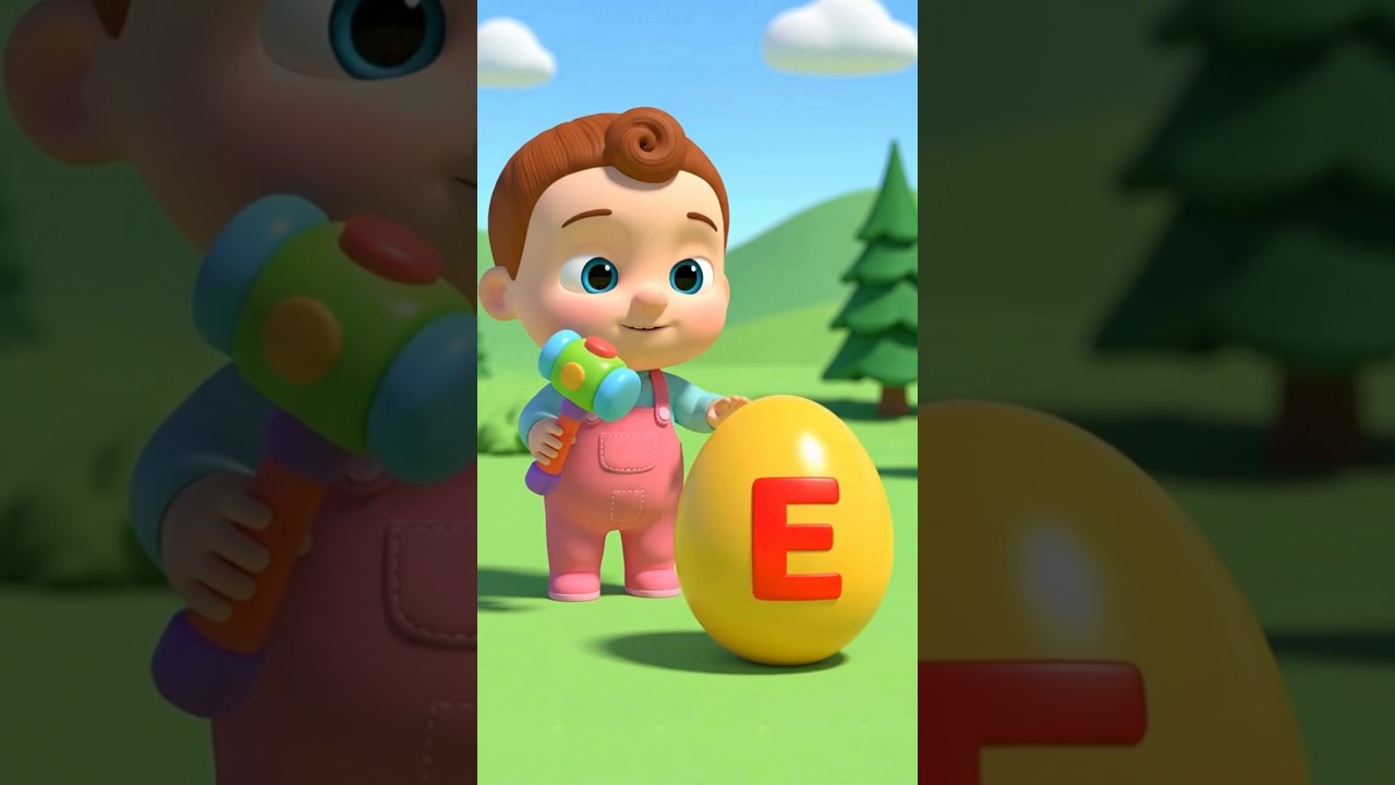 ABC Song for Kids (E-H) | Fun Alphabet Nursery Rhyme | ABCD Learning Song #abcd #kidssongs #shorts
