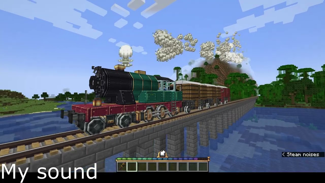 [Minecraft Create Mod] I replaced the steam loco sound