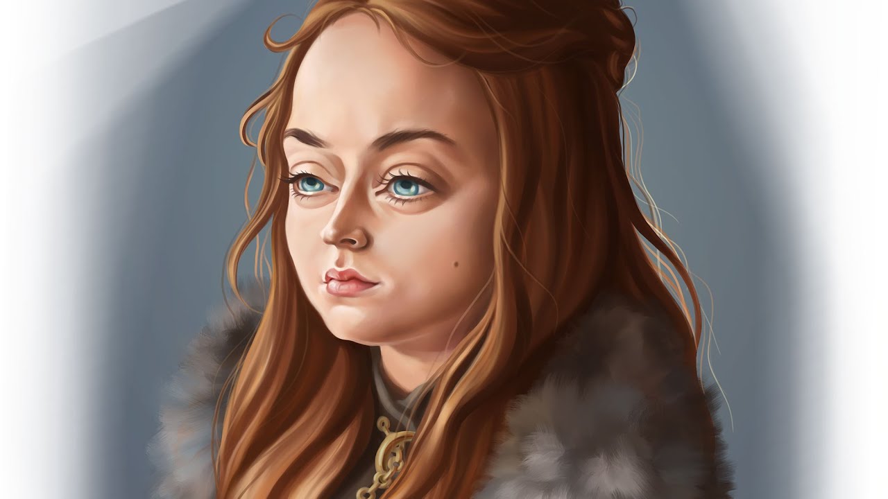 Sansa Stark Game of Thrones | Speedpaint portrait