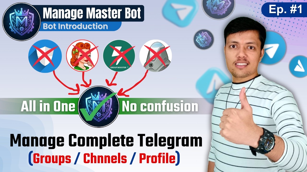 🔵 Ep 1 || Manage Master Bot — All-in-One Telegram Bot (Free to Use)