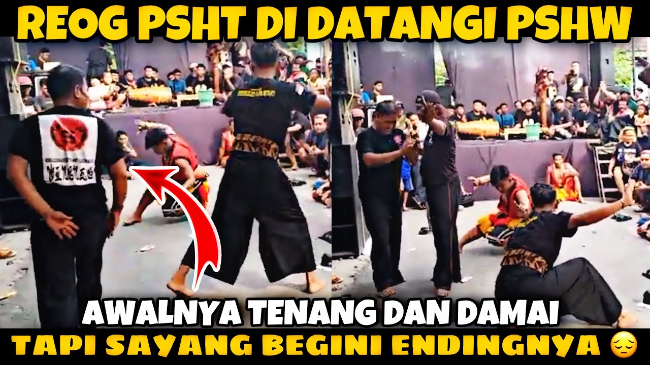 Detik-Detik Pemain reog PSHT di datangi warga PSHW‼️