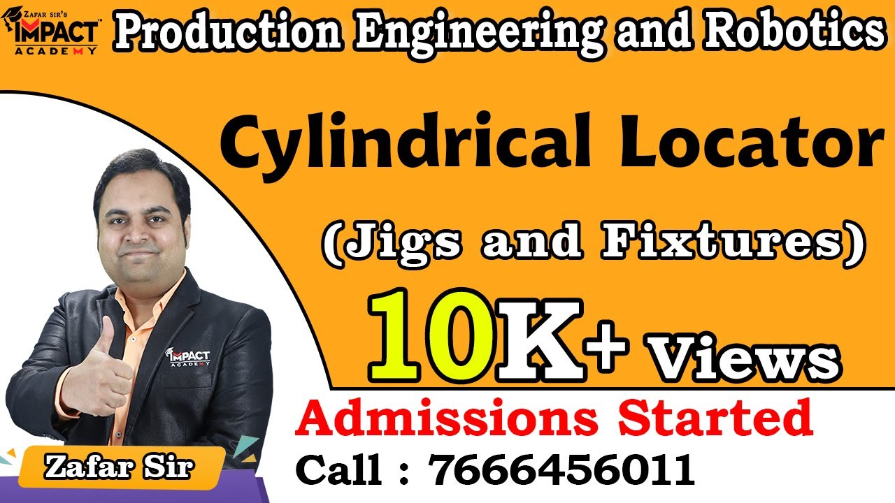 Cylindrical Locator  | Jigs and Fixtures | Production Engineering and Robotics #engineering #gate