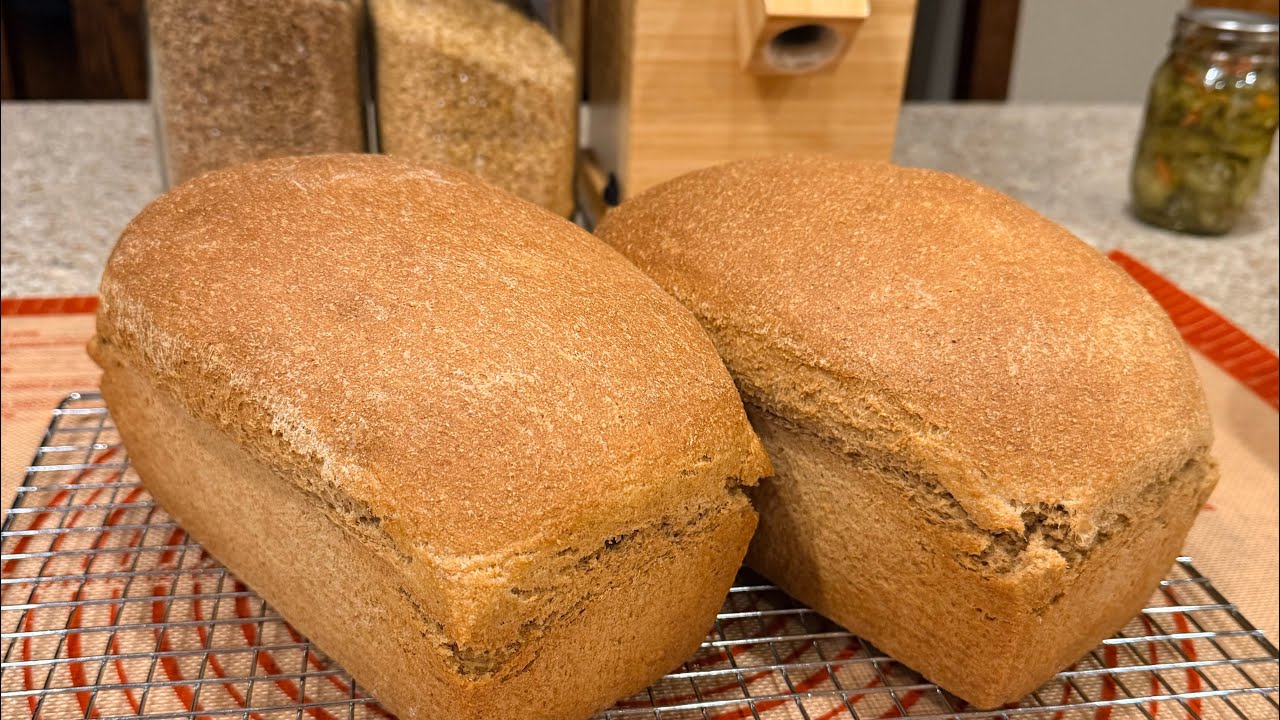 Homemade Whole Wheat Bread | Fresh Milled Flour | No Bread Machine Required | Old-Fashioned Skills
