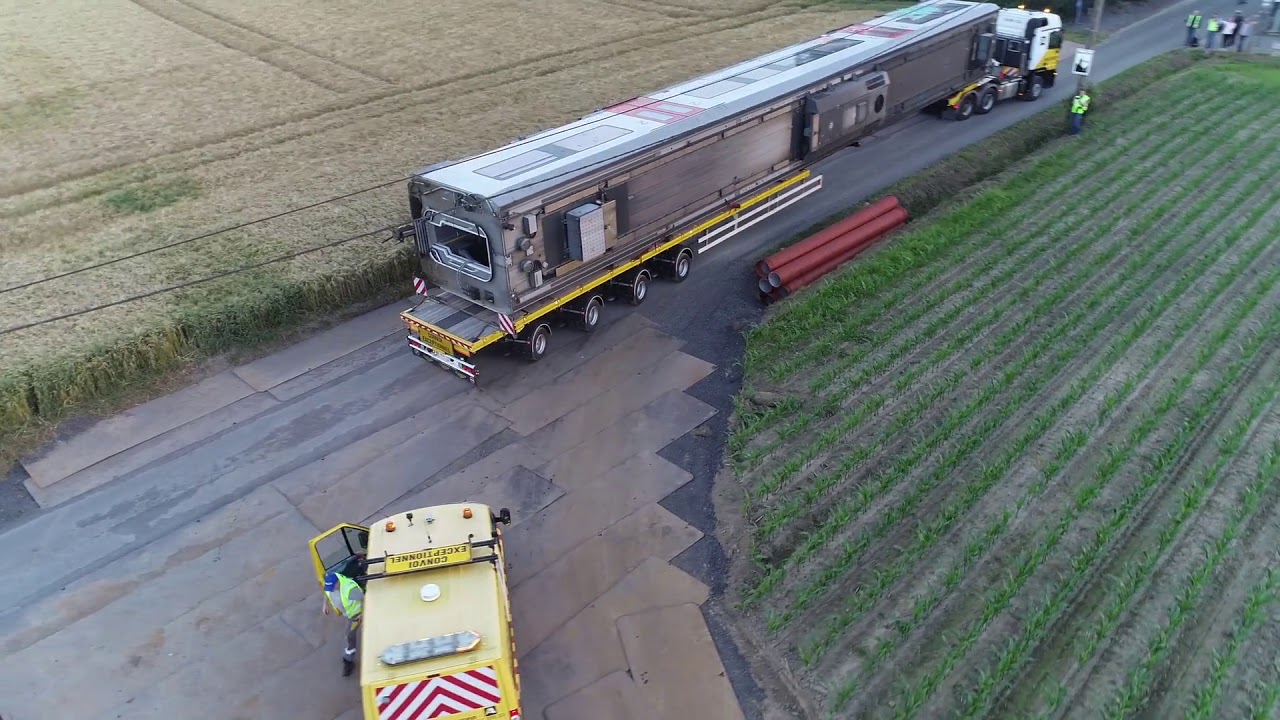Transport treinramp Neufvilles