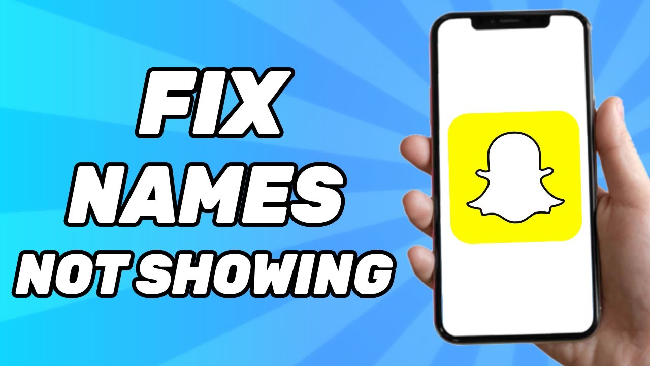 Как исправить отображение имен в Snapchat 2025