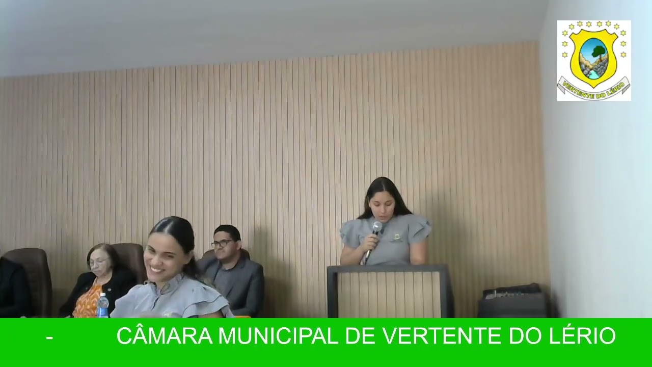 REUNIÃO DO LEGISLATIVO MUNICIPAL DE VERTENT DO LÉRIO - PE 08/01/2026