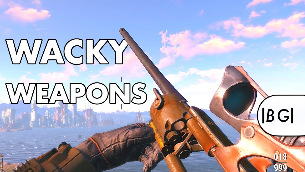 Fallout 4 PS4 Mods #3 | Wacky Weapons! Make ANY Mod Combination! (Mod Review)