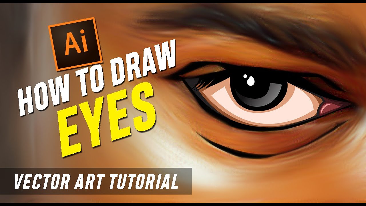 How to Draw Eyes in Vector Art | Complete Tutorial | Tamil