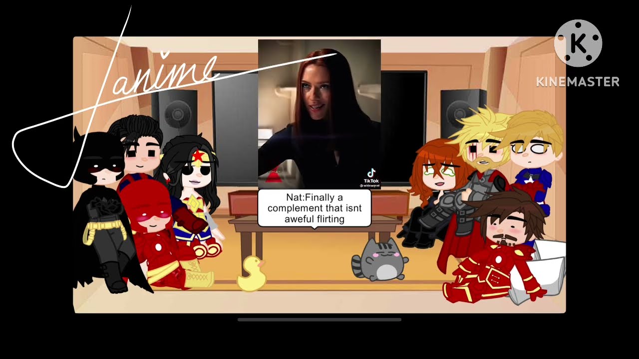 Avengers and Justice League react to each other | gcrv | 2/2