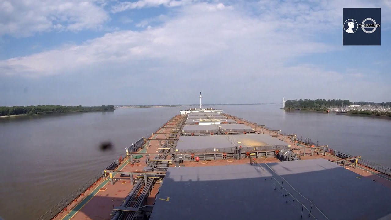 Pilotage at Port of Hamburg,Germany (time lapse video).