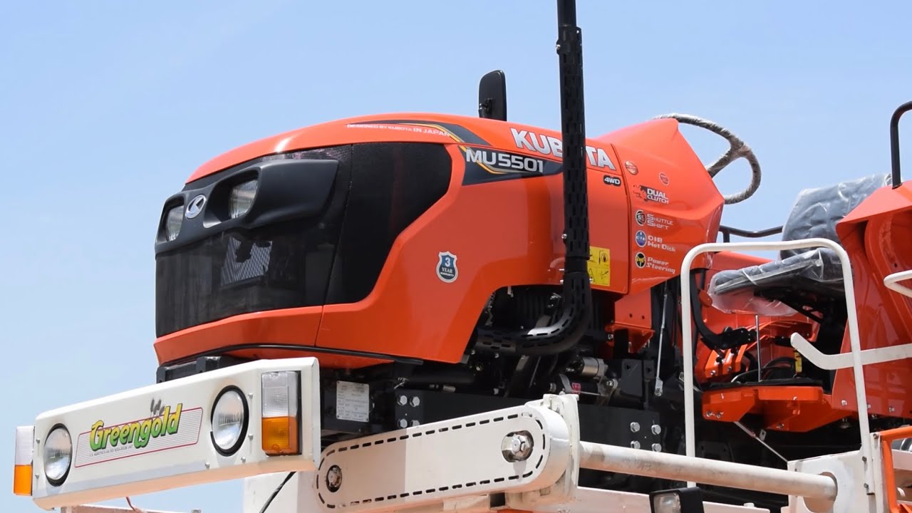 KUBOTA MU5501 4WD 55 HP | KUBOTA TRACTOR HARVESTER IN HINDI | CTV