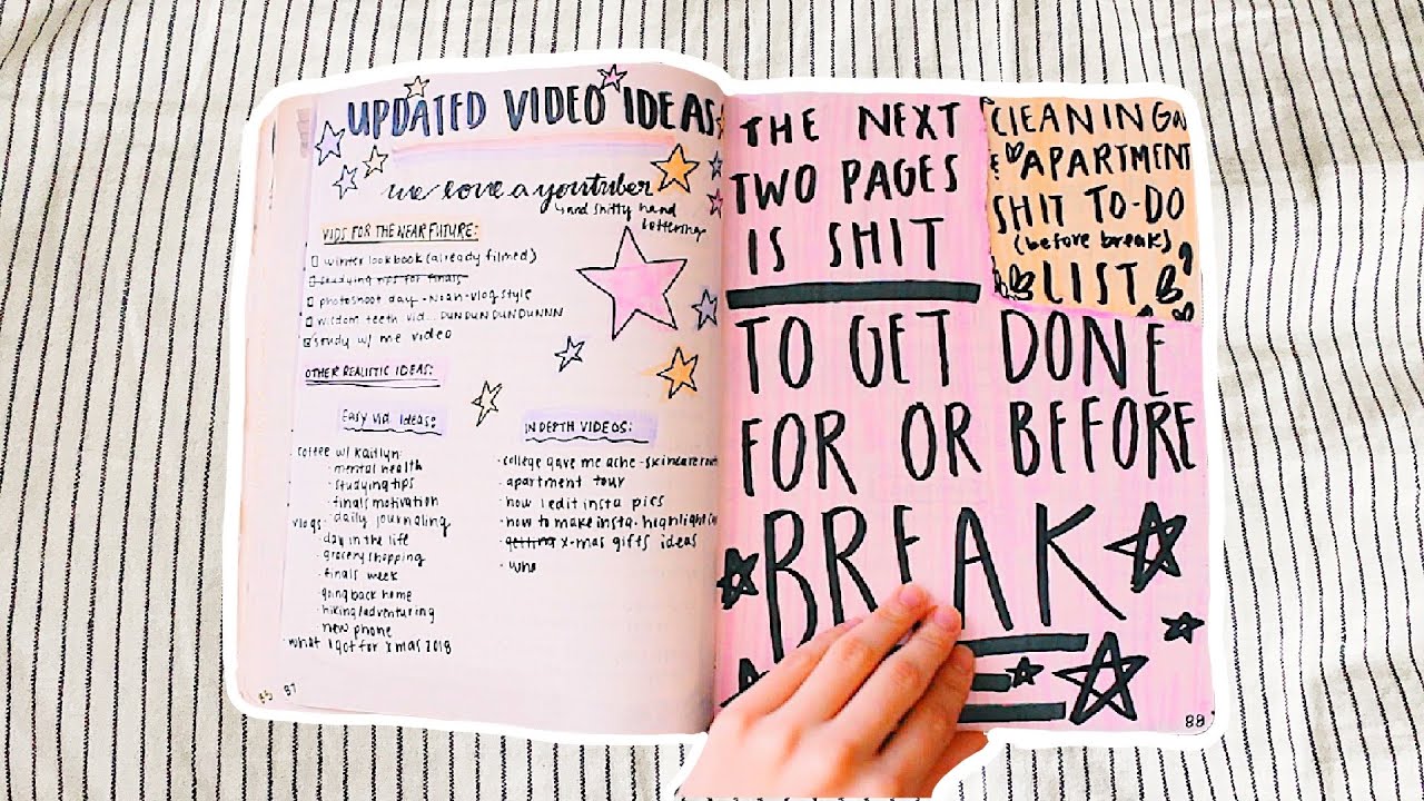 How to Start a Brain-Dump Journal / Stress Free Journaling