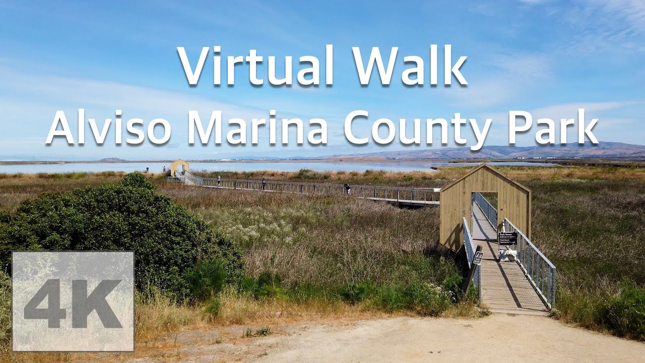 [4K] Walk with me - Alviso Marina County Park - Alviso, California
