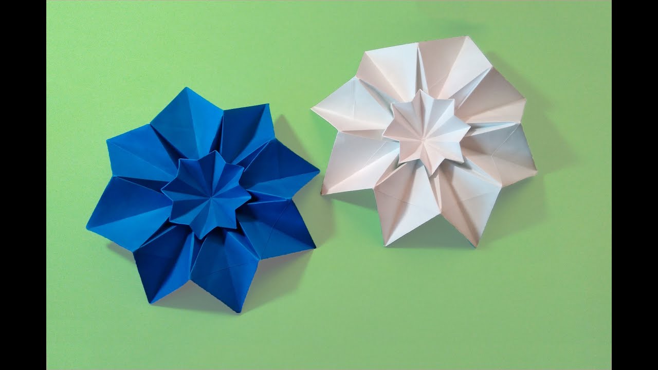 Origami flower / Star Blessilda (designer Alphonsus Nonog). Ideas for room decoration