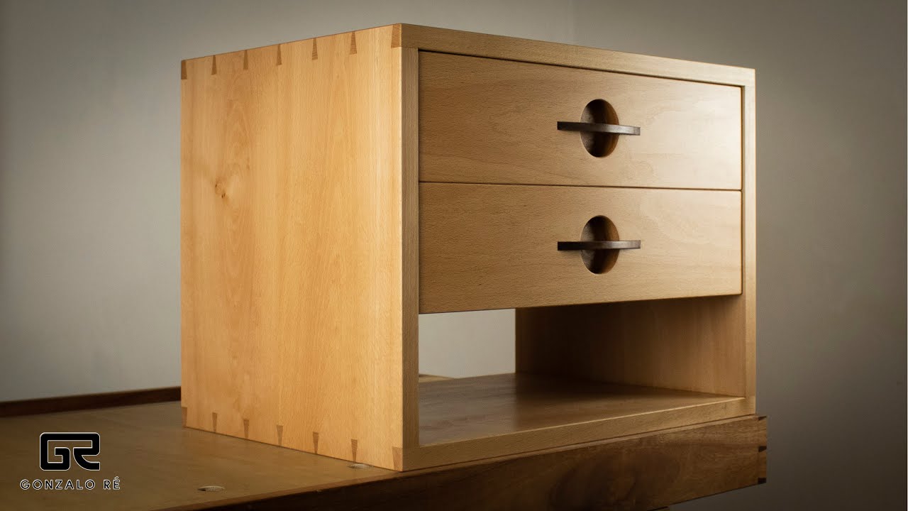 Carpinteria Japonesa mesa de noche flotante Minimalista | Floating nightstand build
