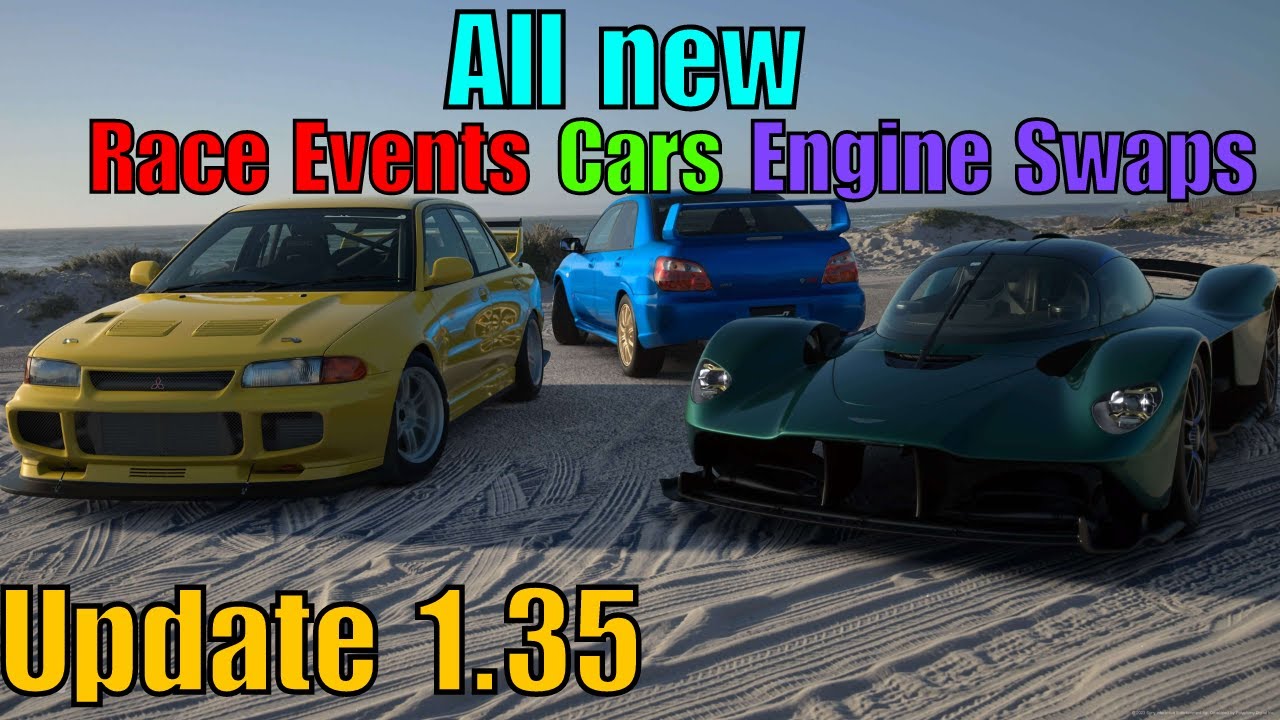GT7|Update 1.35| All New Cars, Engine Swaps and Race Events!