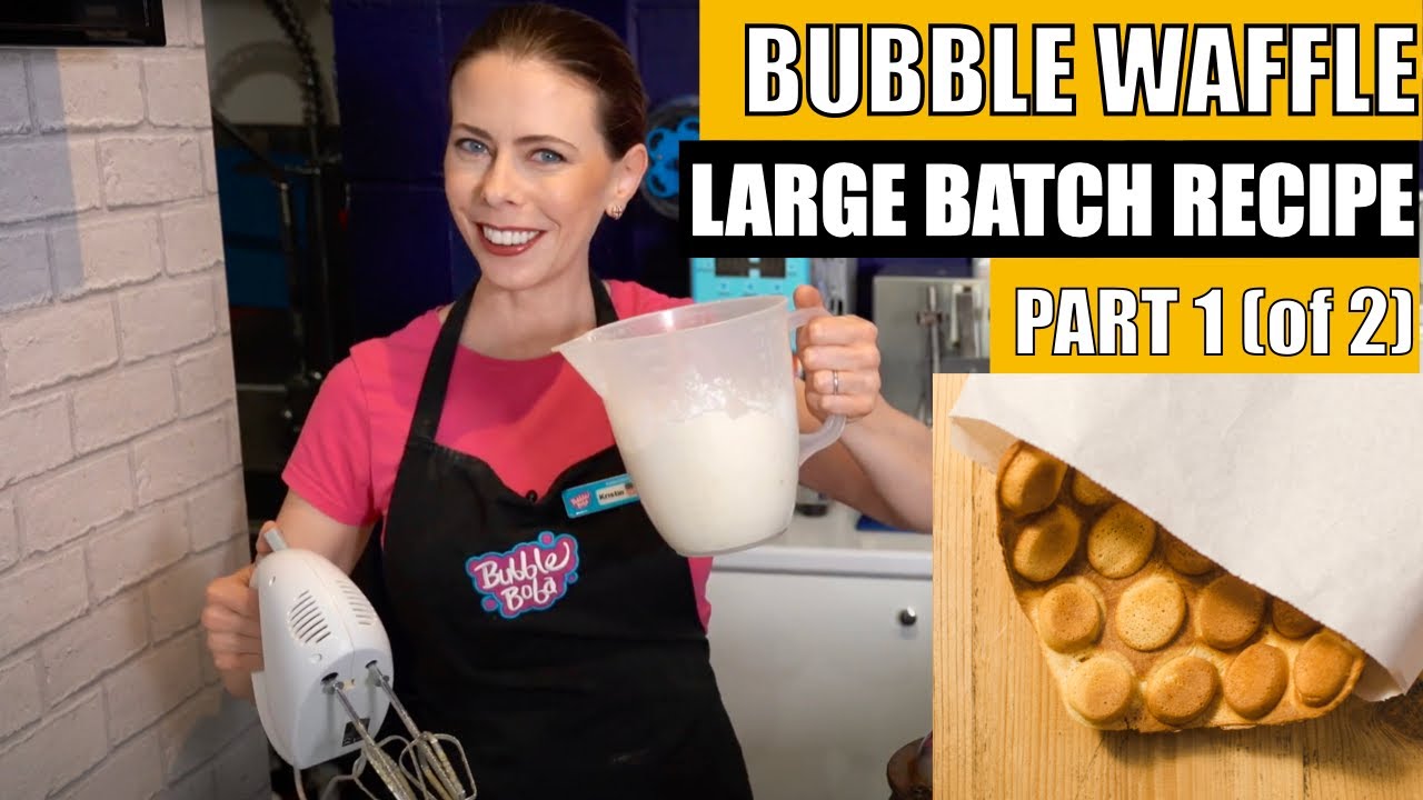 Hong Kong Egg Bubble Waffle ~ Large Cafe Recipe ~ (Part 1)