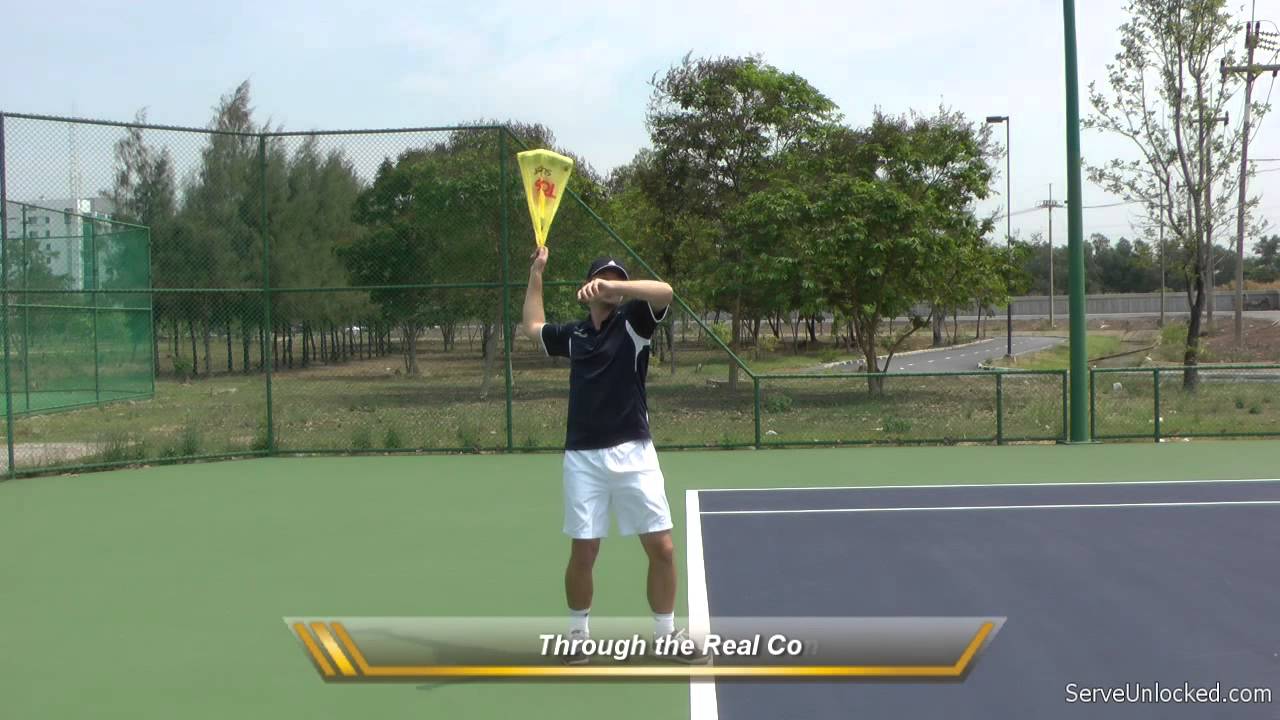 Learn To Serve In Tennis With A Loose Wrist: The Bag Trick