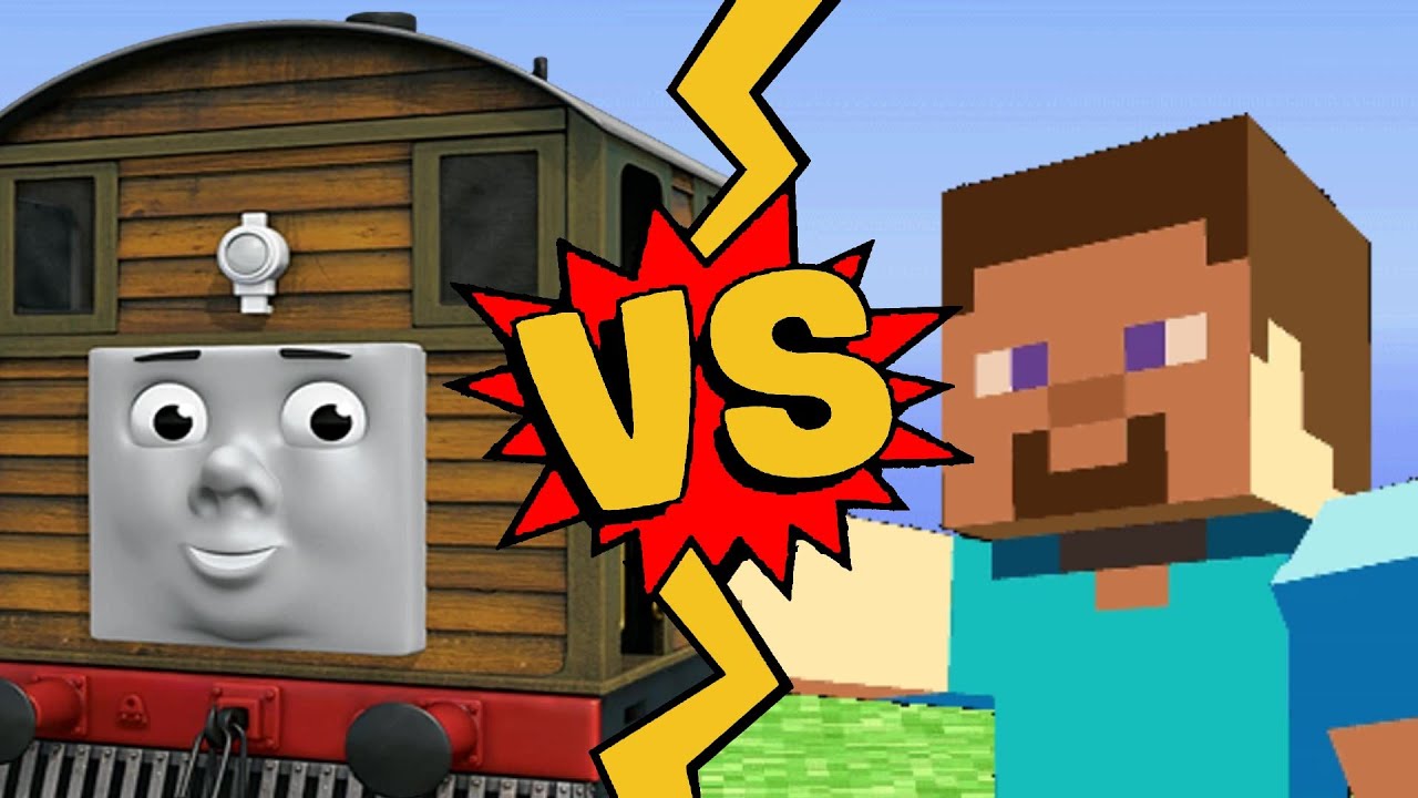 M.U.G.E.N Battles | Toby the Tram Engine vs Steve | Thomas and Friends vs Minecraft