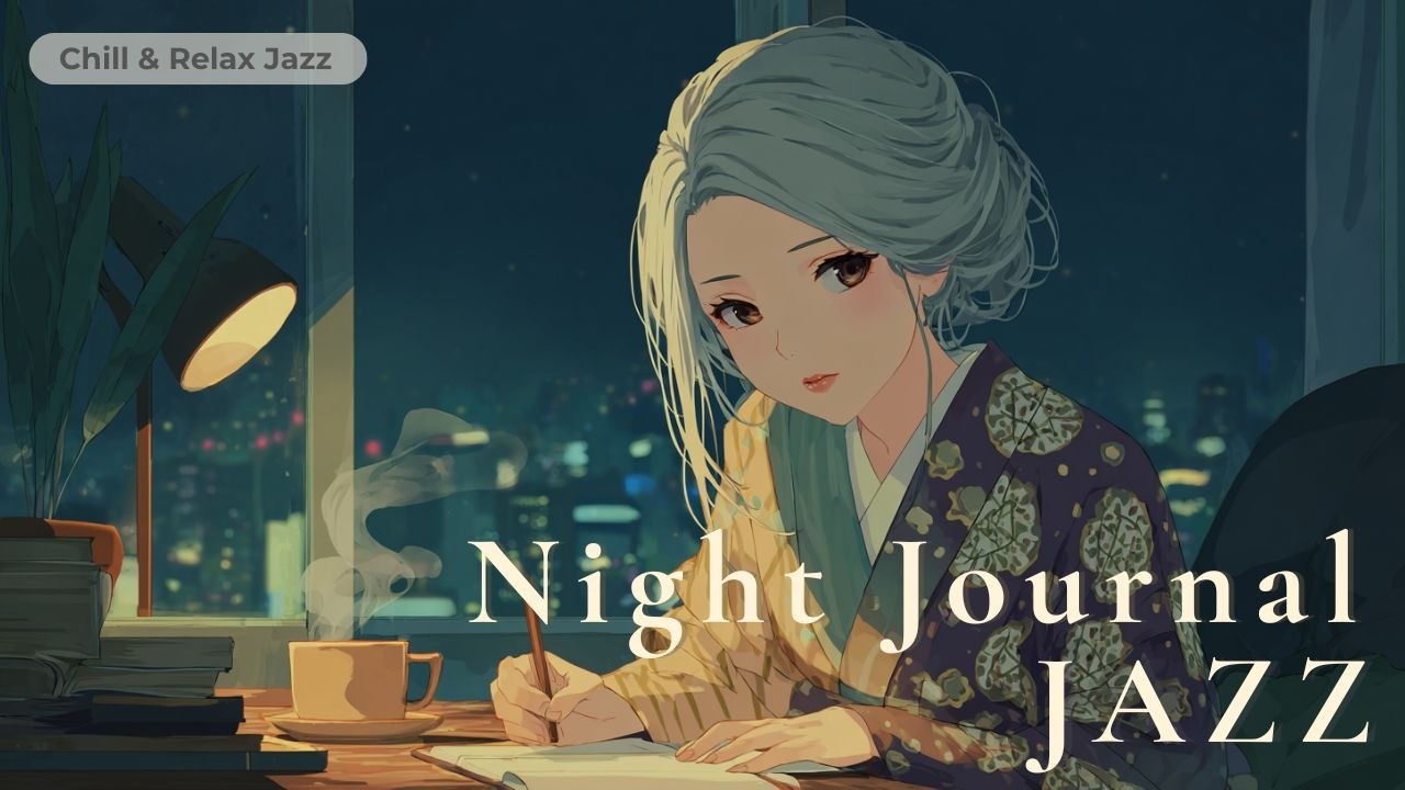 【🌙Playlist📓】 Night Journal Jazz – 静かな夜の手帳時間