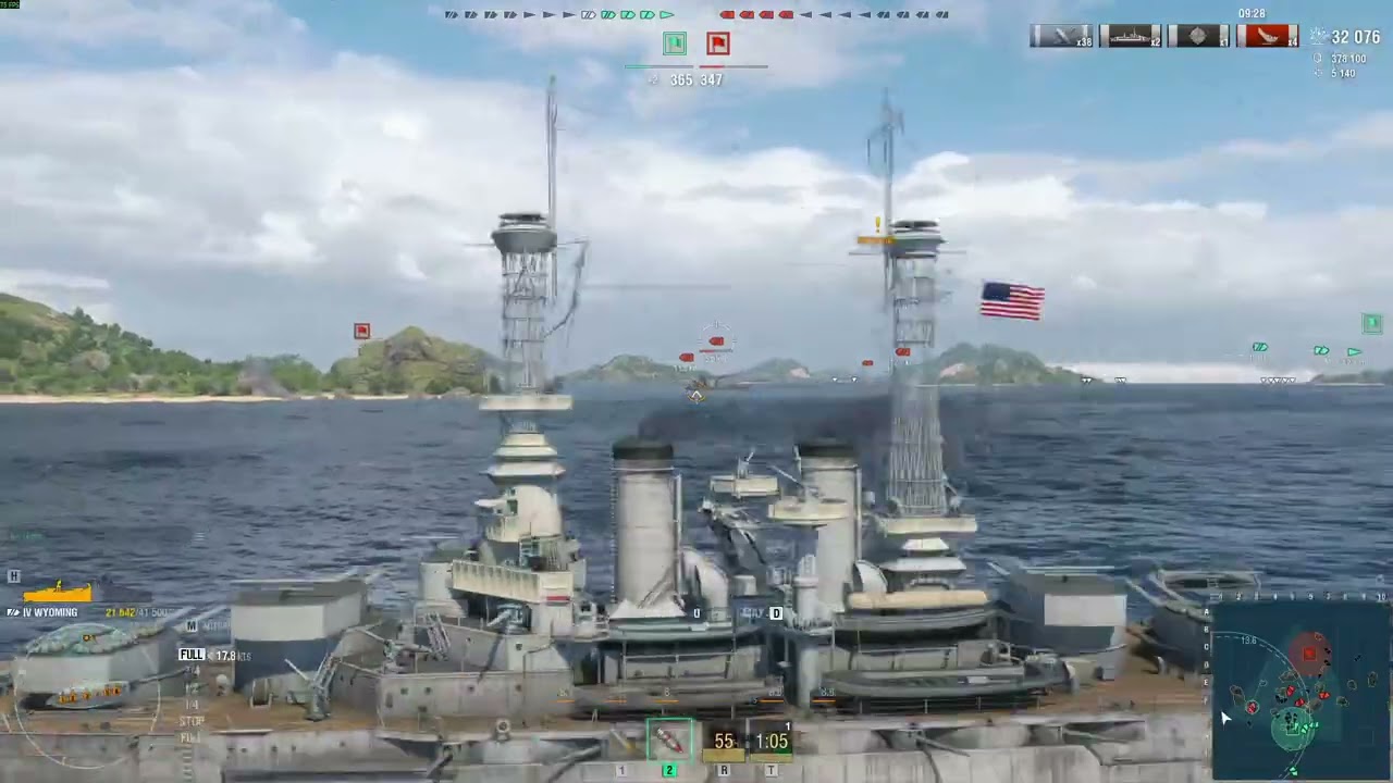 World of Warships 4 kills in a round