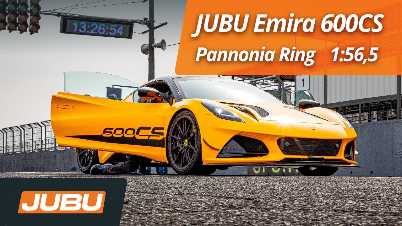 Lotus Emira with JUBU 600 ClubSport Pack on Pannonia Ring - 
