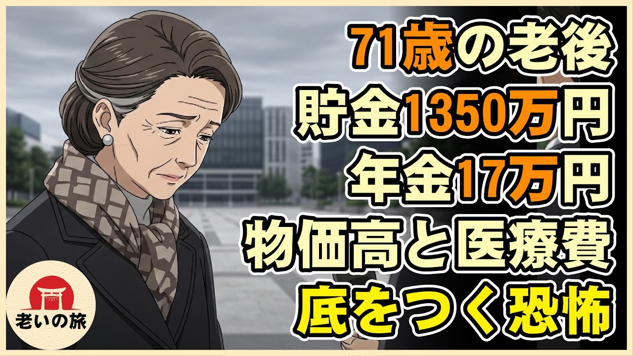 【漫画】71歳、貯金1350万円あっても底をつく恐怖。年金月14万2千円では足りない…物価高と医療費が「普通の老後」を壊していく【シニアライフ】【60代以上の方へ】