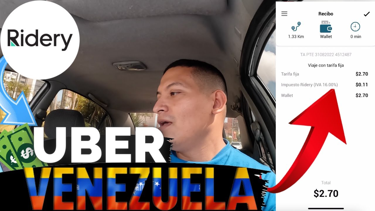 AS&Iacute; ES TRABAJAR DE UBER EN VENEZUELA 💰 MIS PRIMERAS CARRERAS CON RIDERY