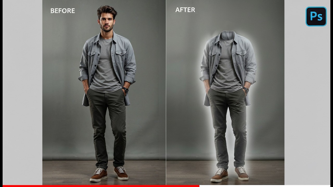 How to Create the Ghost Mannequin Effect in Photoshop | E-commerce Photography Tutorial 👕🔥