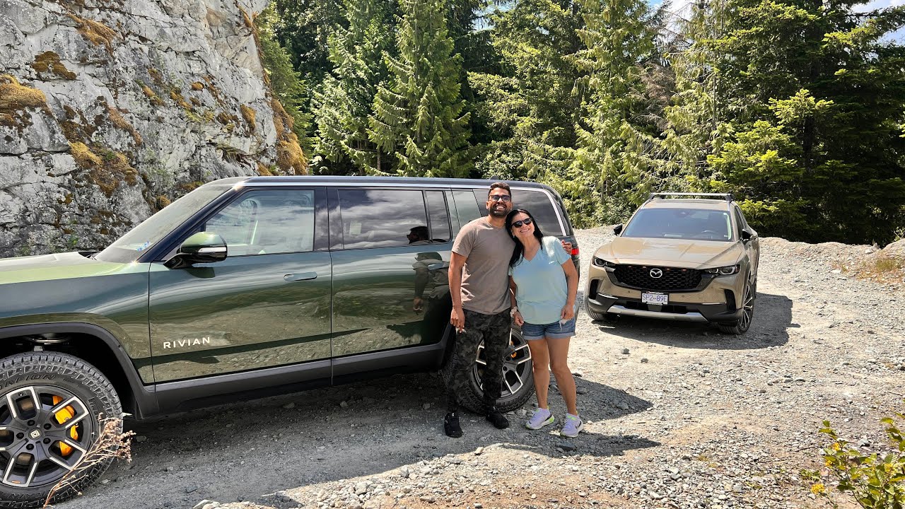 Mamquam River Trail (Rivian R1S and Mazda CX-50)