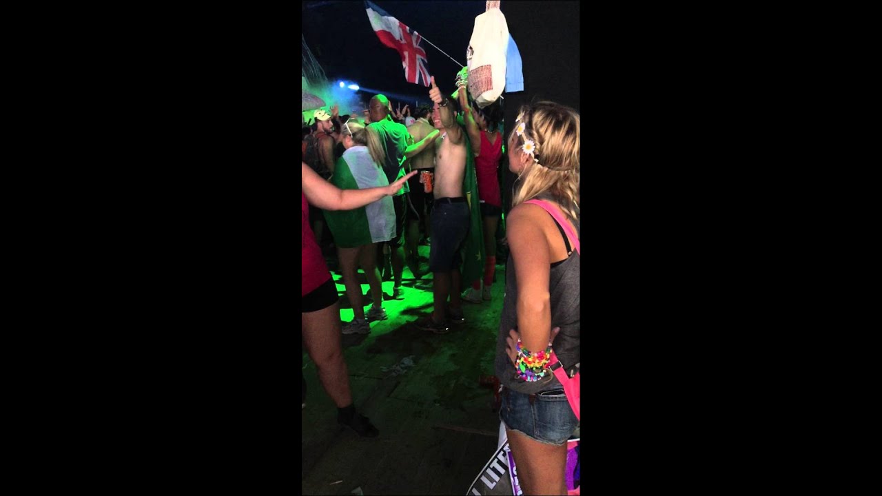Keelin signing the words to Gareth Emery's 
