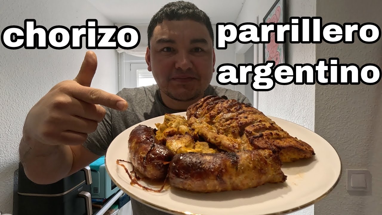 COMIENDO CHORIZO PARRILLERO ARGENTINO