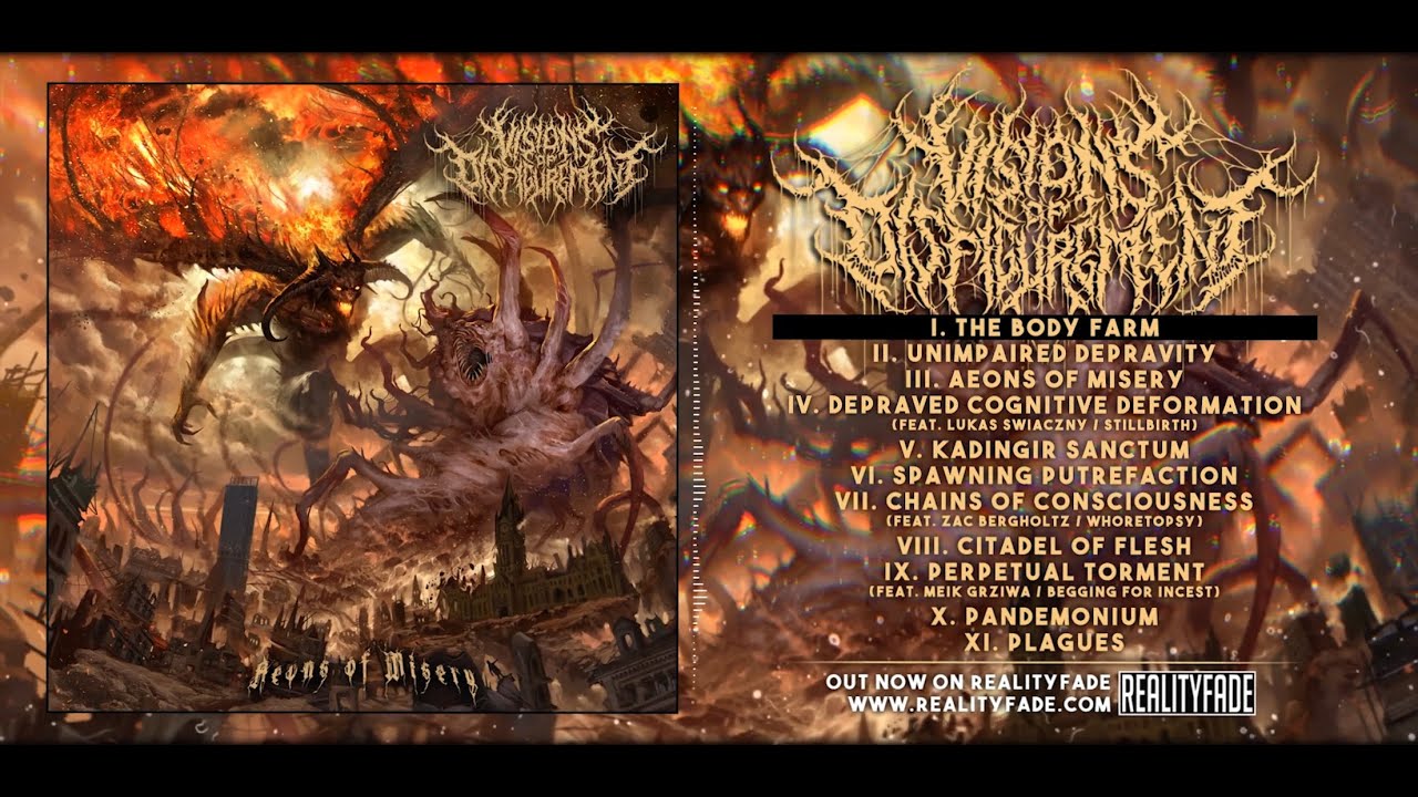 VISIONS OF DISFIGUREMENT - AEONS OF MISERY [OFFICIAL ALBUM STREAM] (2020) SW EXCLUSIVE