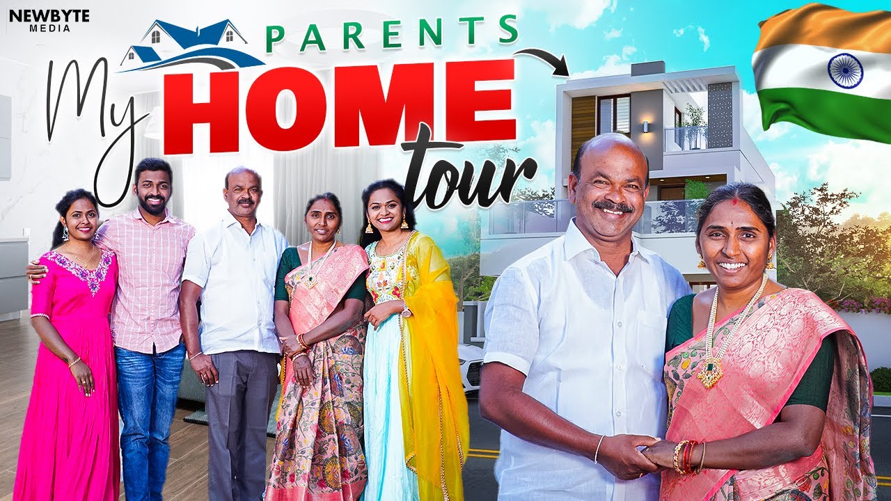 My Parent's Home Tour in India 🏡🩷🫂👨‍👩‍👧‍👦😍✨!! Kalyani Boppa Home Tour !! India Series!!