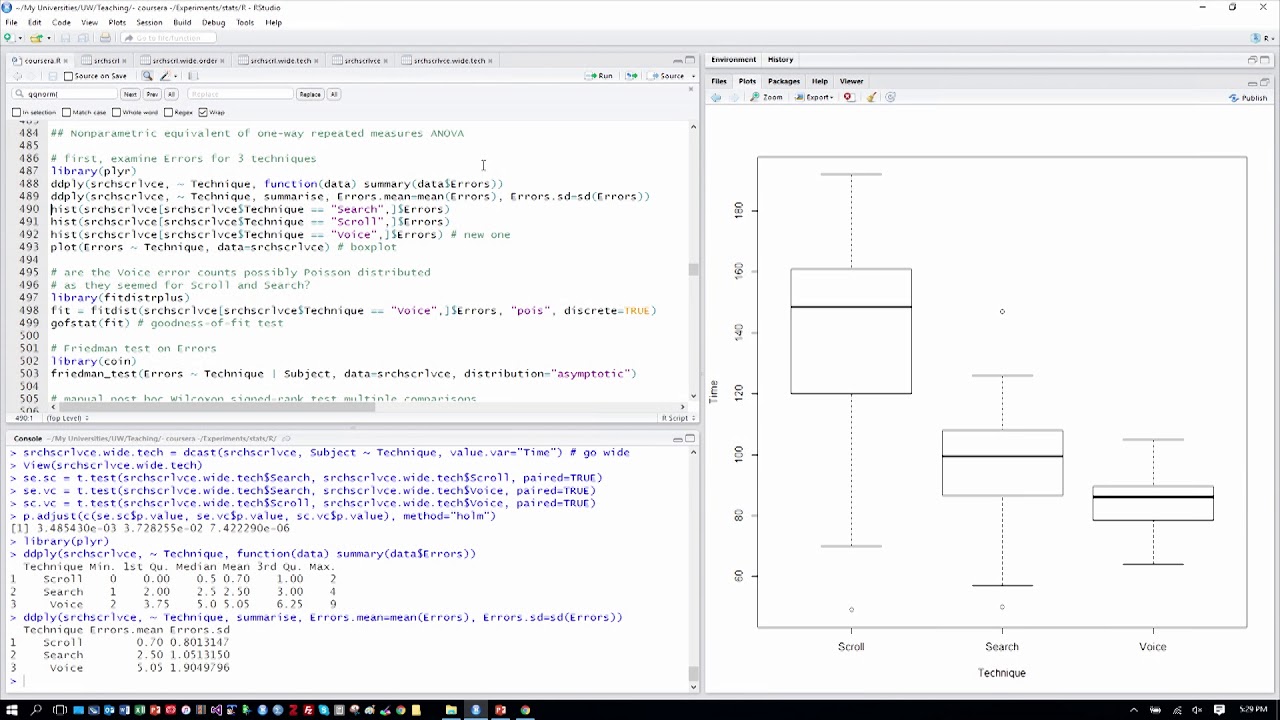Lecture 6.5 Analyzing a Repeated Measures ANOVA and Friedman Test