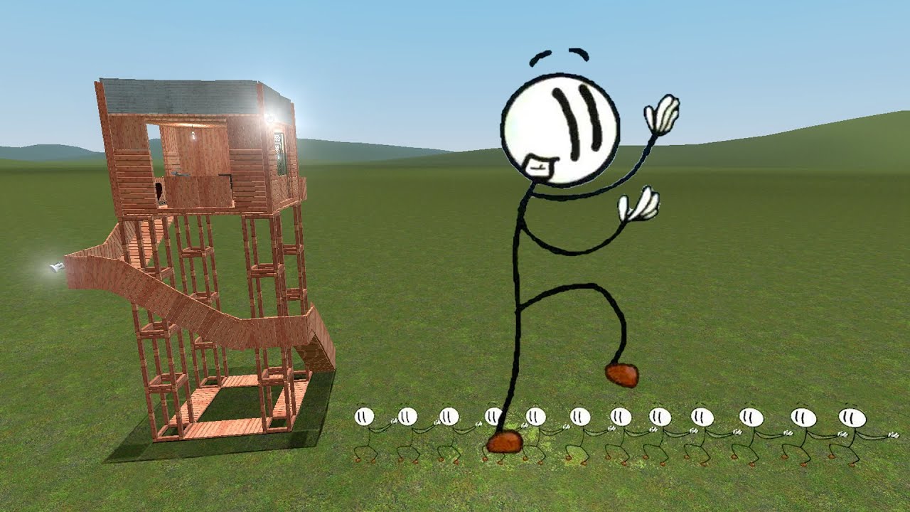 I FOUND THE NEW STICKMIN FAMILY, Stickmin Vs Towers In Garry's Mod