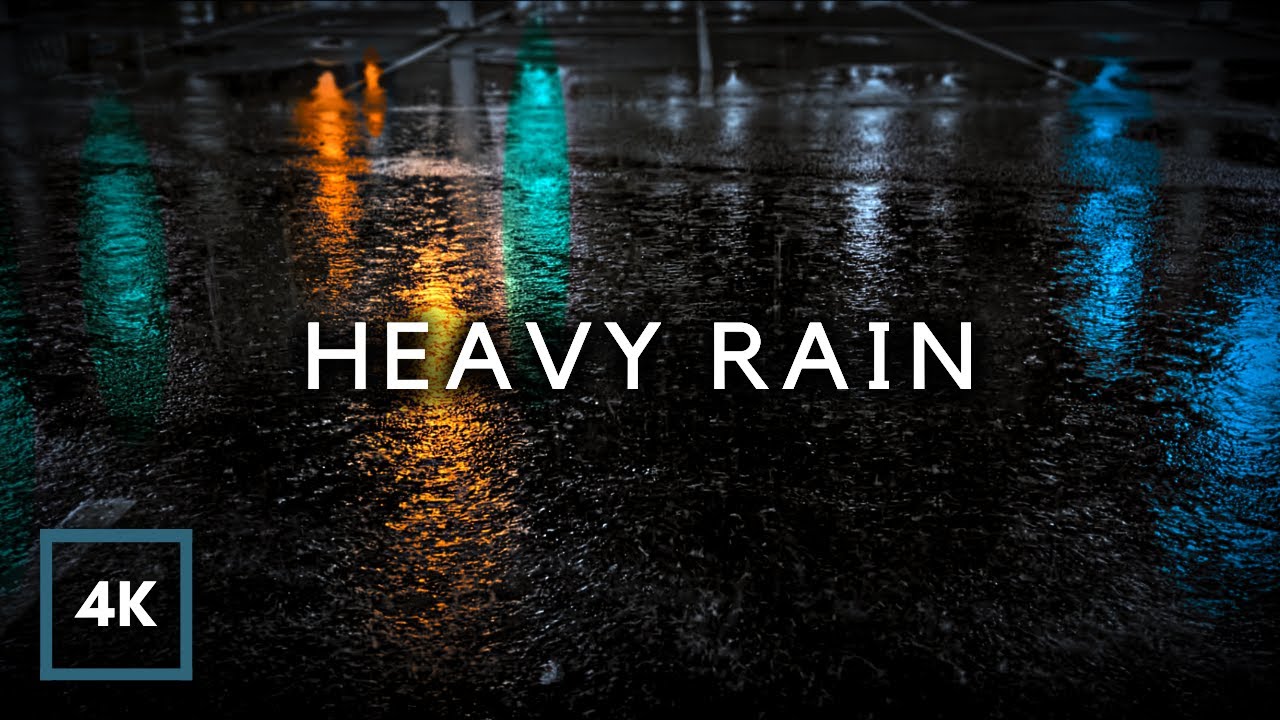 HEAVY RAIN for Sleeping. Block Noise and End Insomnia with Heavy Rain Sounds for Sleeping