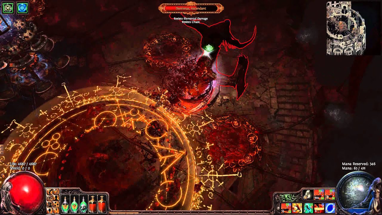 Path of Exile [1.1.1] test for dual sword cyclone