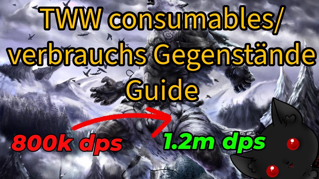 TWW verbrauchs Gegenstände/consumables Guide für PvE! Mehr schaden, Leben und Utility! + Spartips!