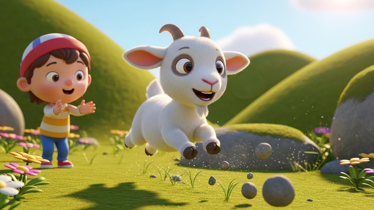 Minecraft Little Goat Bounced Off the Mountain | Nursery Rhymes for Kids & Baby Songs