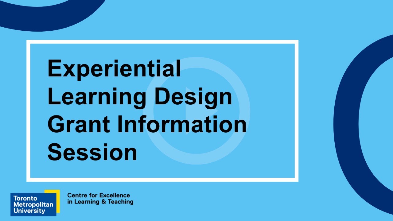 Experiential Learning Design Grant Information Session